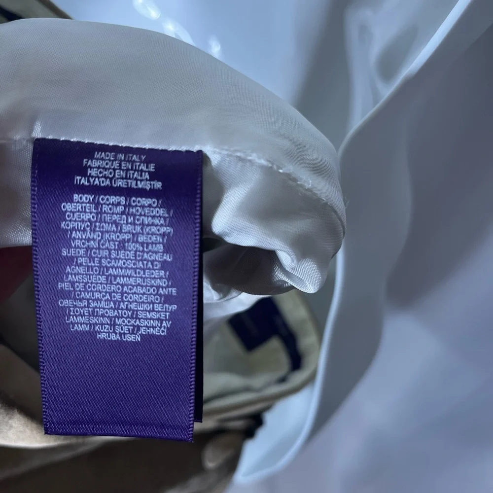 Ralph Lauren Purple Label Lamb Suede Pants – Size 30 (Made in Italy) - Picture 7 of 7
